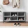 Voir la diapositive 3 : VIDAXL Armoire à chaussures sonoma gris 100x35x50 cm bois d ingénierie