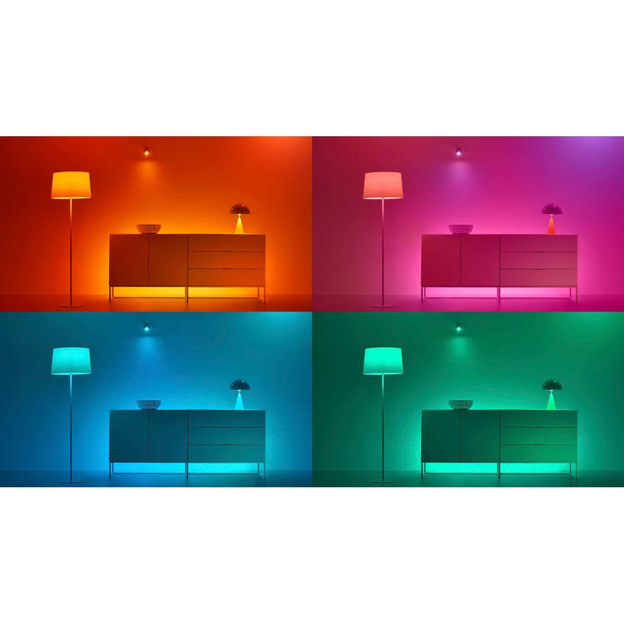 Voir la diapositive 5 : WIZ Ampoule LED connectée GU10 Couleur 50W pack de 2