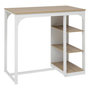 Voir la diapositive 1 : FIVE Table de Bar  Eat Up  105cm Blanc & Naturel