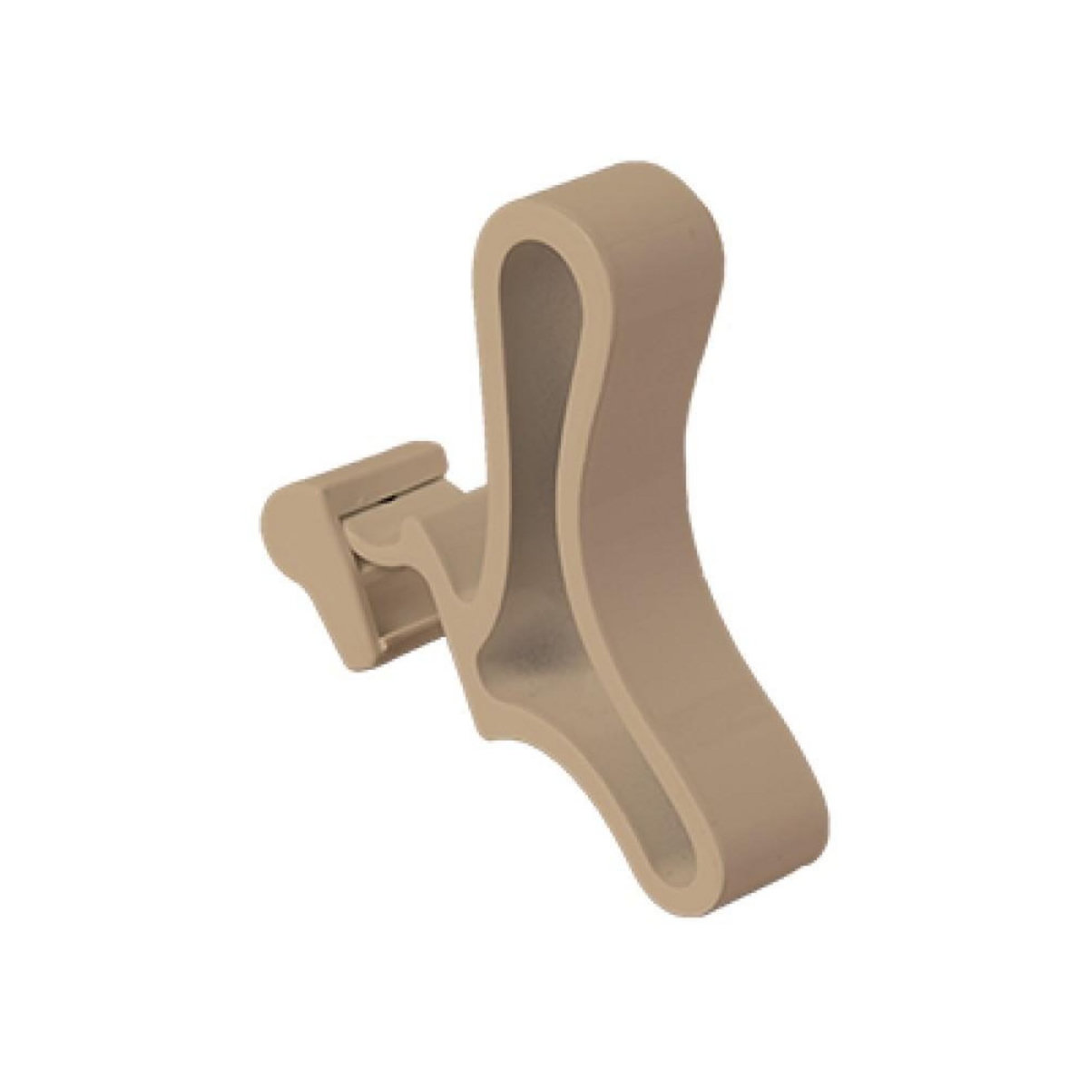 Sauter Patère courbe pour sèche-serviettes à lames plates - Cappuccino