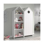 Paris Prix Pack - Étagère & Armoire 4 Niveaux  Casami  171cm Blanc