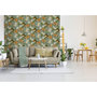 Voir la diapositive 2 : DUTCH WALLCOVERINGS DUTCH WALLCOVERINGS Papier peint Poisson/fleur Vert