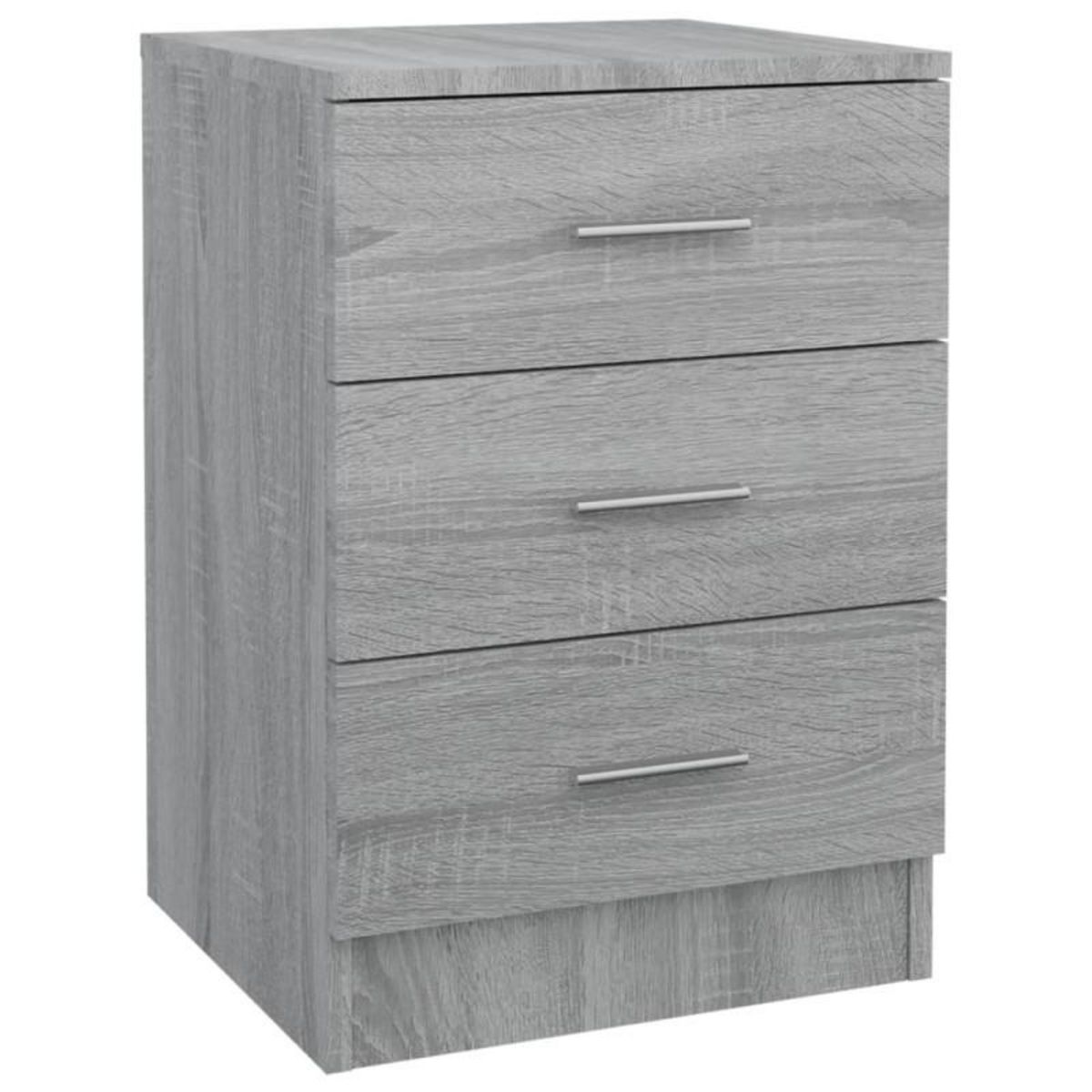 VIDAXL Table de chevet Sonoma gris 38x35x56 cm Bois d ingénierie