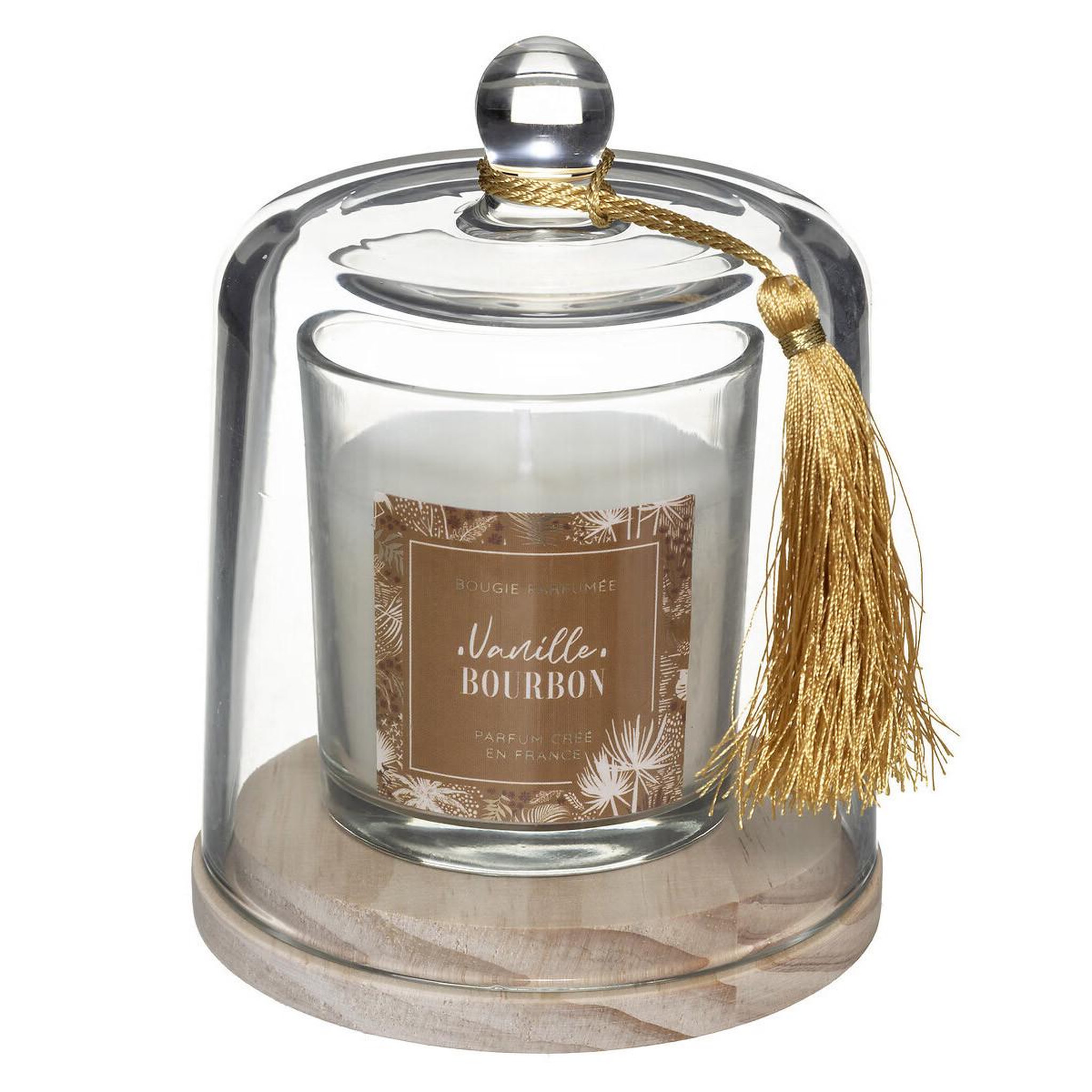 COMPTOIR DE LA BOUGIE Bougie parfumée cloche  loli  130g vanille bourbon