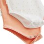 Voir la diapositive 2 : Petit Béguin Lot de 2 bodies bébé à bretelles en éponge Bahamas