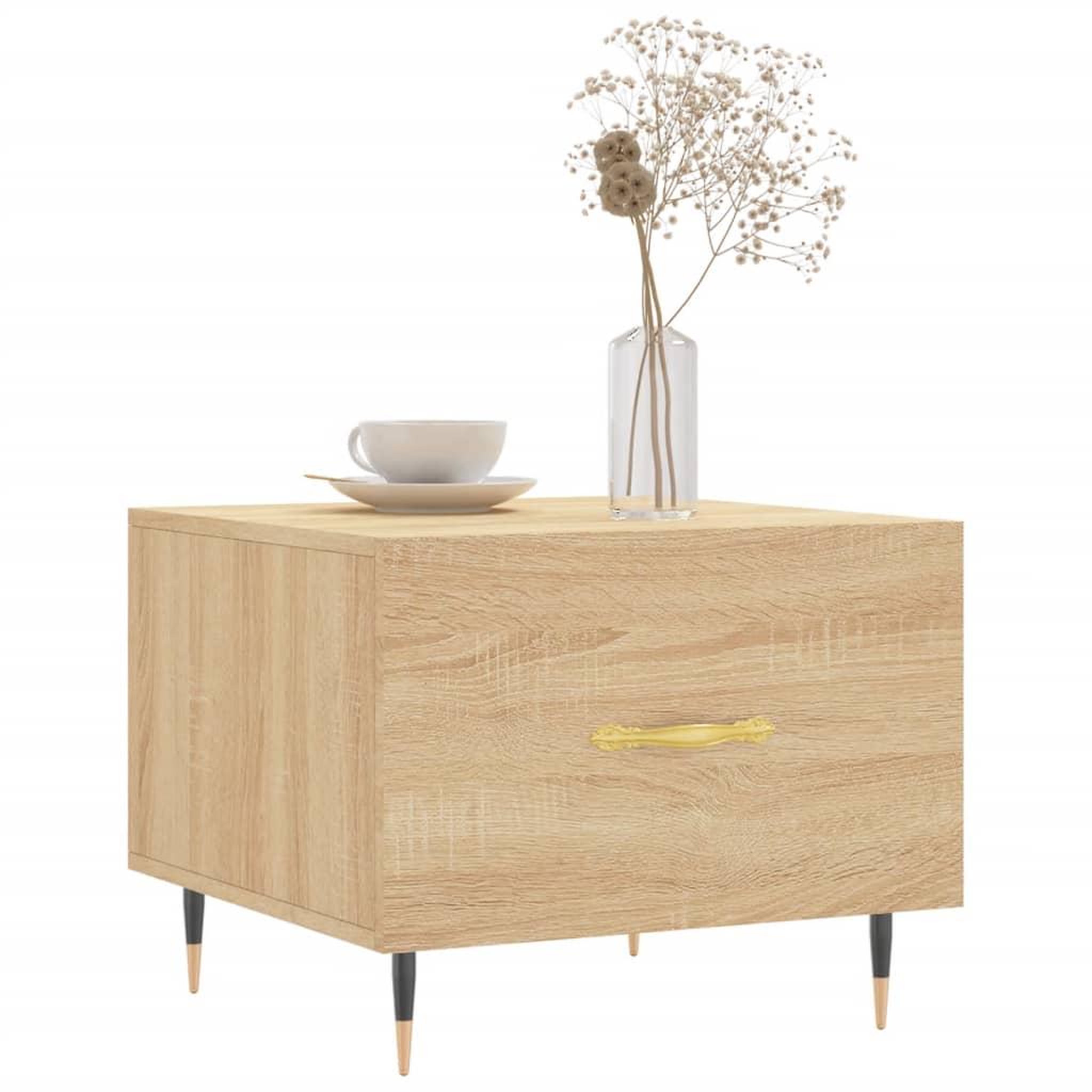 Voir la diapositive 3 : VIDAXL Tables basses 2 pcs chene sonoma 50x50x40 cm bois d'ingenierie