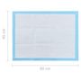 Voir la diapositive 6 : VIDAXL Tapis d'hygiene pour chiens 100 pcs 60 x 45 cm Tissu non tisse
