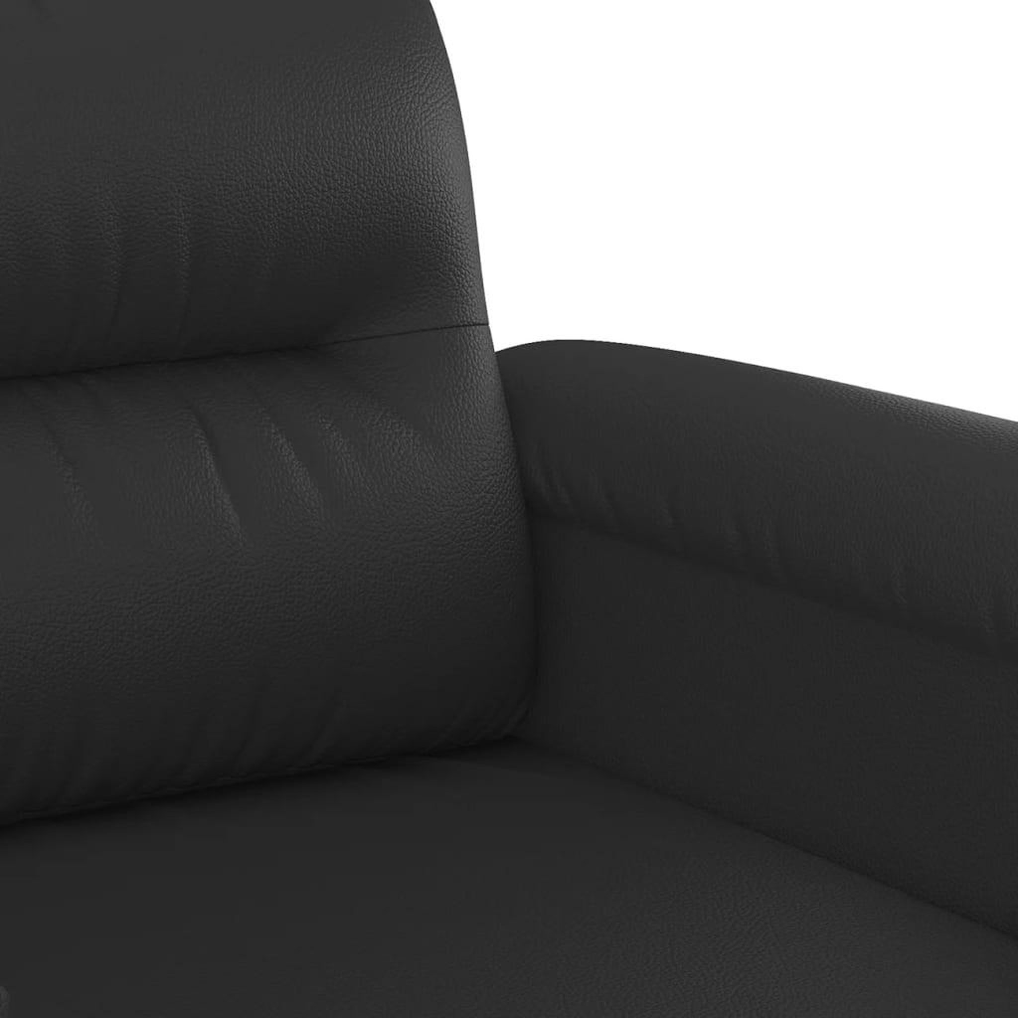Voir la diapositive 5 : VIDAXL Ensemble de canapes 2 pcs avec coussins Noir Similicuir