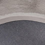 Voir la diapositive 4 : Paris Prix Tapis Uni Rond Doux à Poils Longs  Rabbit  Argent