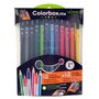 ULMANN  Coffret de coloriage 12 feutres lavables + 12 crayons de couleurs Colorbox MX vert