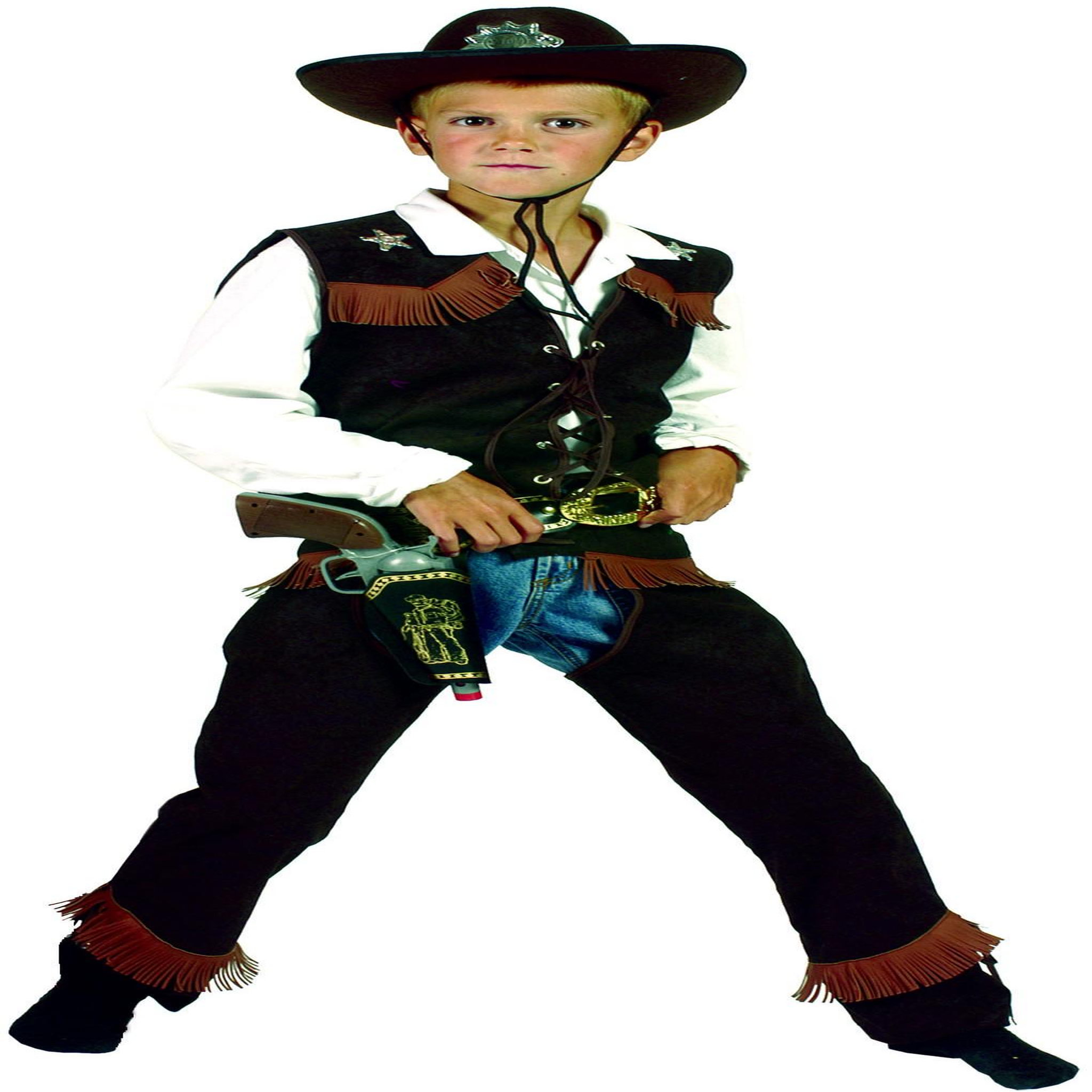 FUNNY FASHION Costume De Clint Le Cowboy - 10/12 ans (140 à 152 cm)