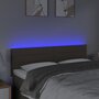 VIDAXL Tete de lit a LED Taupe 144x5x78/88 cm Tissu