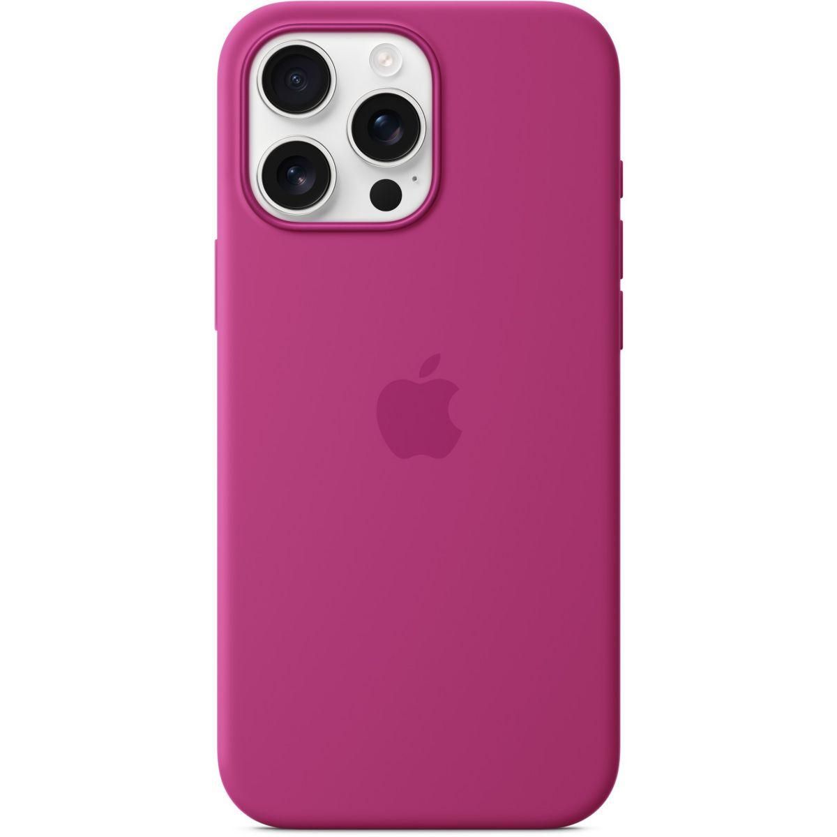 APPLE Coque iPhone 16 Pro Max Fuchsia MagSafe silic