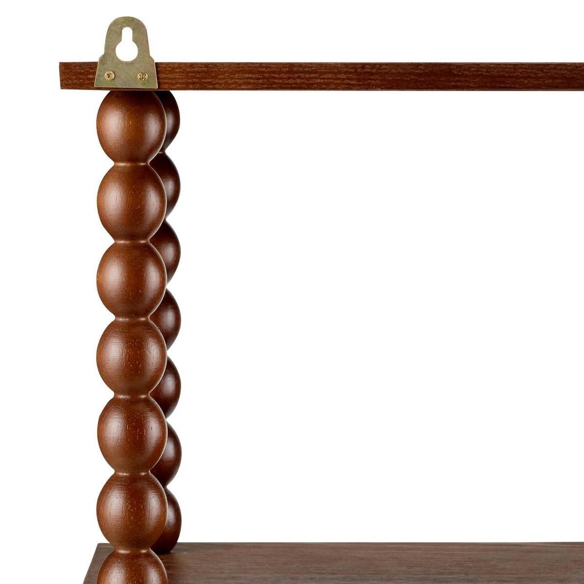 Voir la diapositive 3 : ATMOSPHERA Étagère murale 3 niveaux  mona  50cm marron