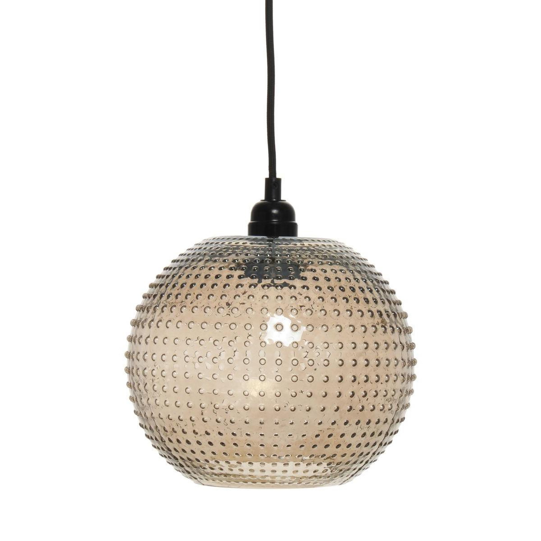 Voir la diapositive 1 : Paris Prix Lampe suspension en verre  saturne  23cm marron