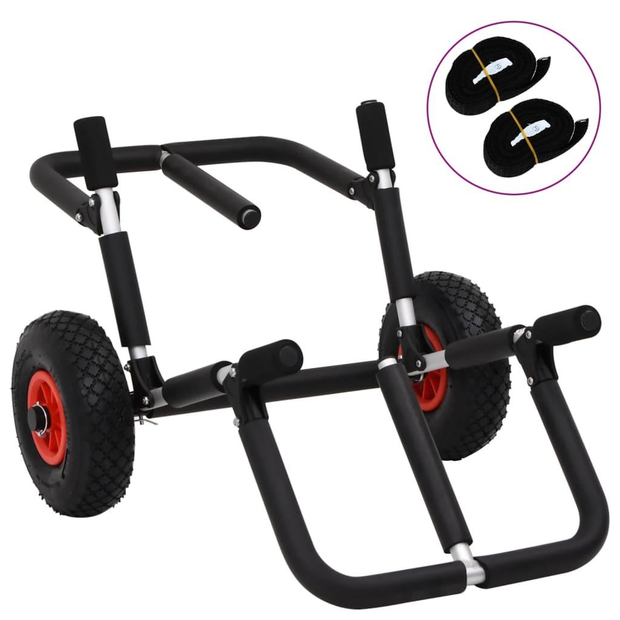 VIDAXL Chariot de SUP pour 2 planches de surf pliable 90 kg aluminium