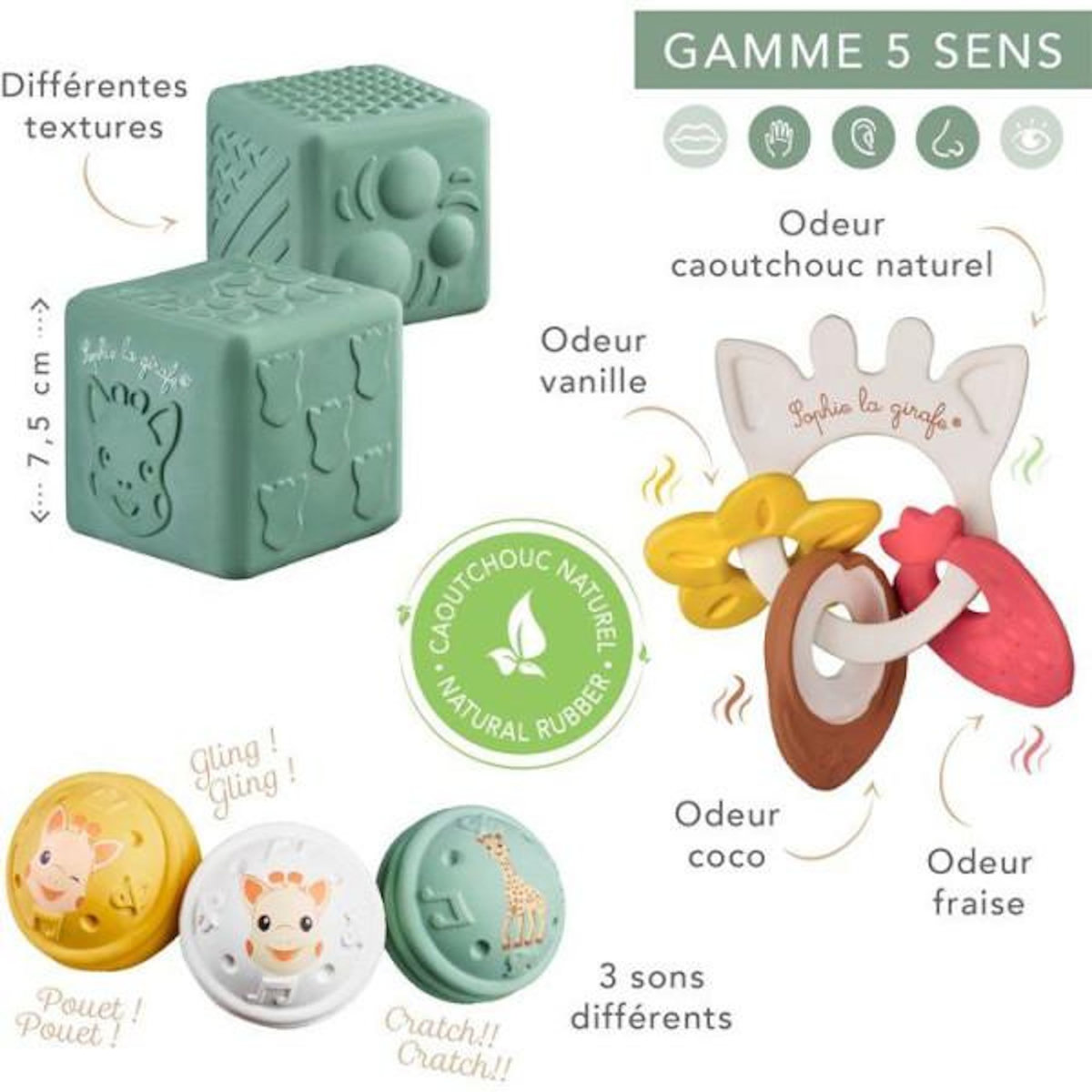 SOPHIE LA GIRAFE Coffret d éveil sensoriel Sophie La Girafe