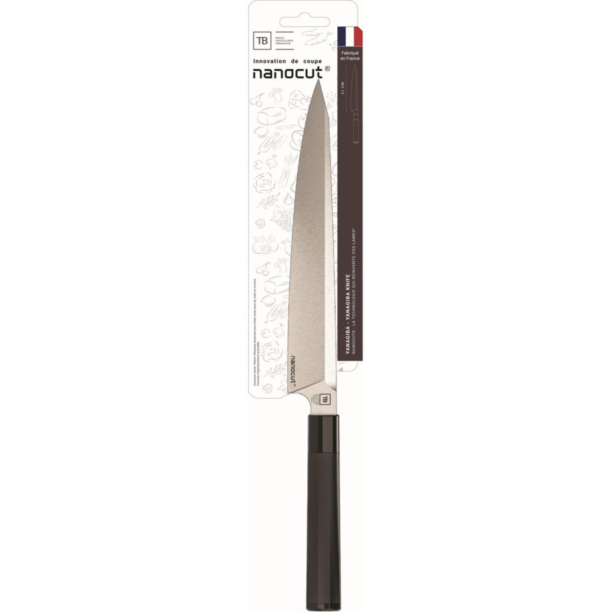 Voir la diapositive 2 : Tarrerias bonjean Couteau japonais yanagiba equilibre nanocut