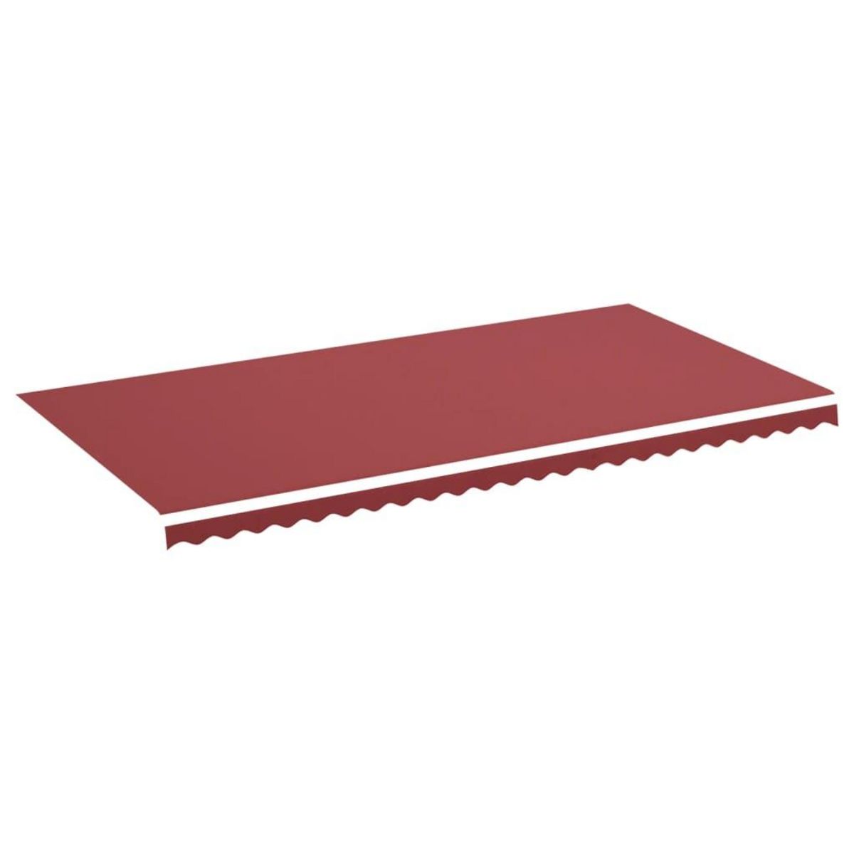 VIDAXL Tissu de remplacement pour auvent Bordeaux rouge 6x3 m