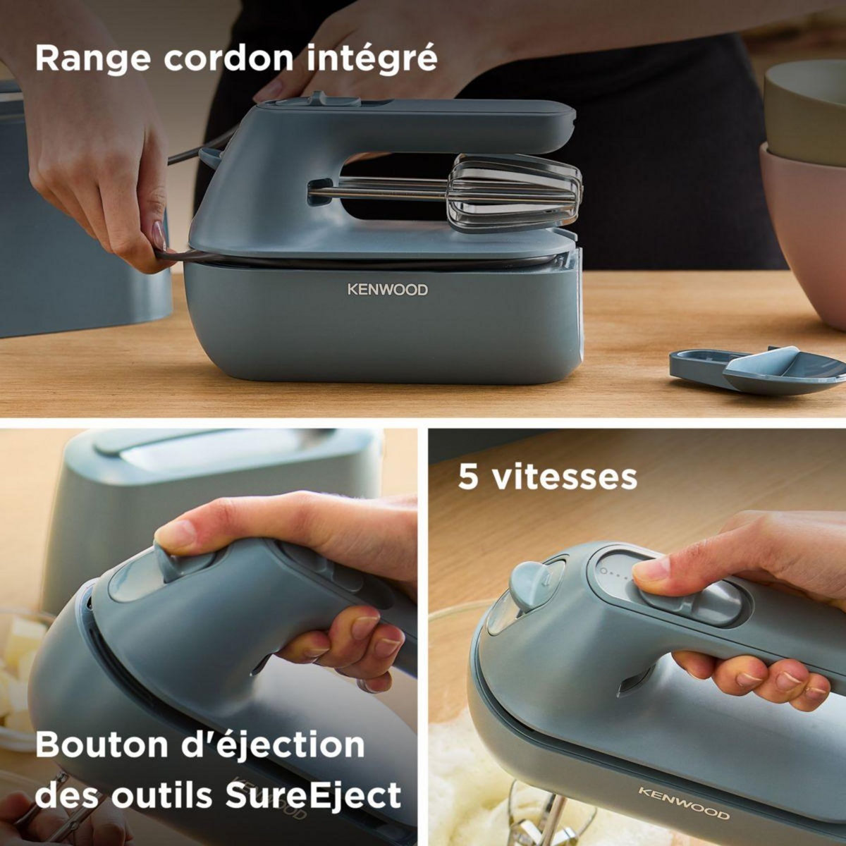 KENWOOD Batteur Go HMP40.000GY