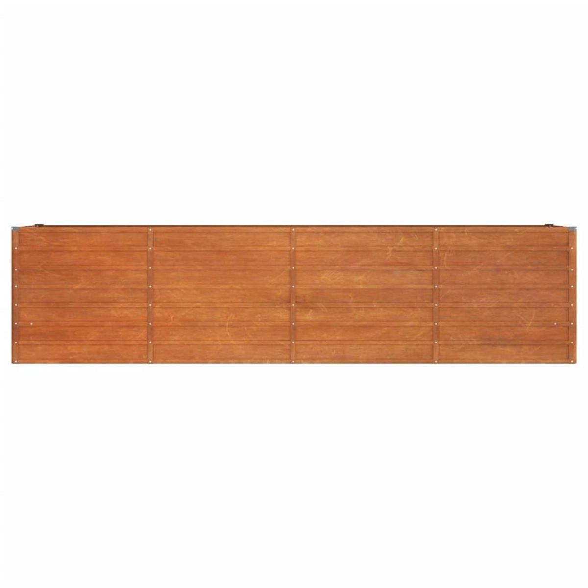 VIDAXL Lit sureleve de jardin rouille 320x80x77 cm acier corten