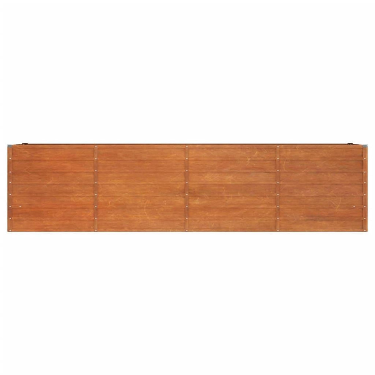 VIDAXL Lit sureleve de jardin rouille 320x80x77 cm acier corten
