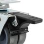 VIDAXL Roulettes pivotantes doubles a double frein 4 pcs 50 mm