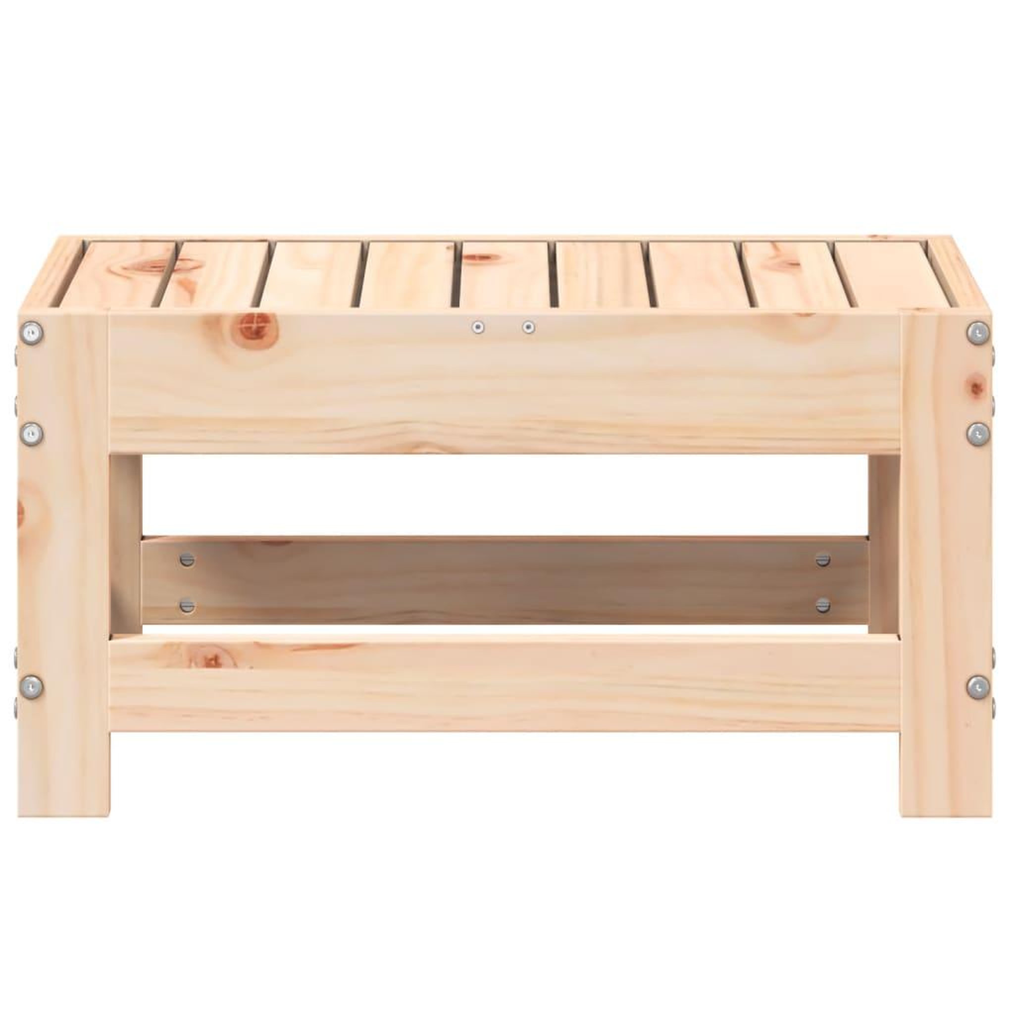 Voir la diapositive 4 : VIDAXL Repose-pied de jardin 62x30x32 cm bois de pin massif