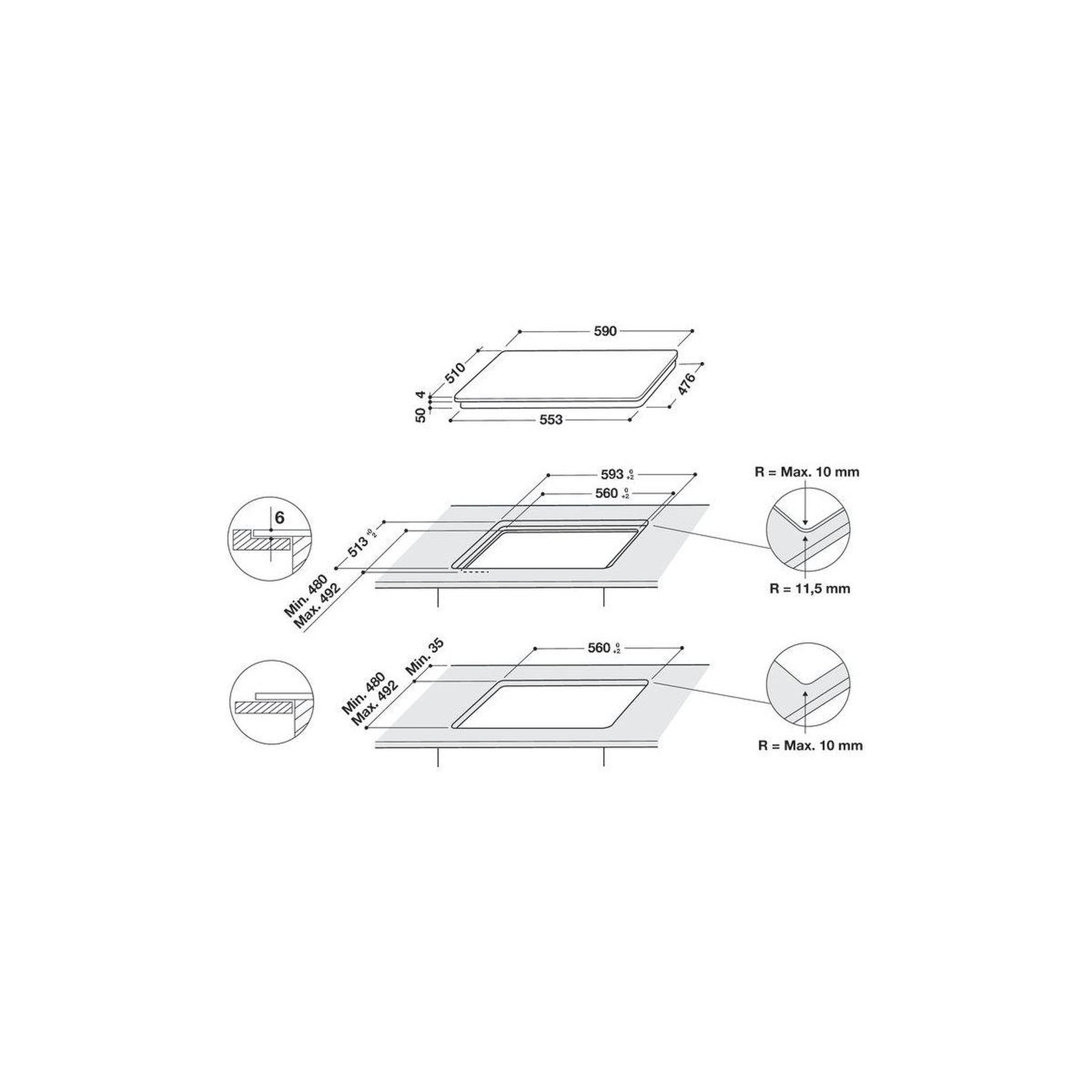 Voir la diapositive 5 : Whirlpool Plaque induction WLS7260NE 6ème Sens