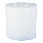 COMPTOIR DE LA BOUGIE Bougie Ronde  Rustic  14cm Blanc