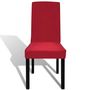 Voir la diapositive 4 : VIDAXL Housse de chaise droite extensible 4 pcs Bordeaux