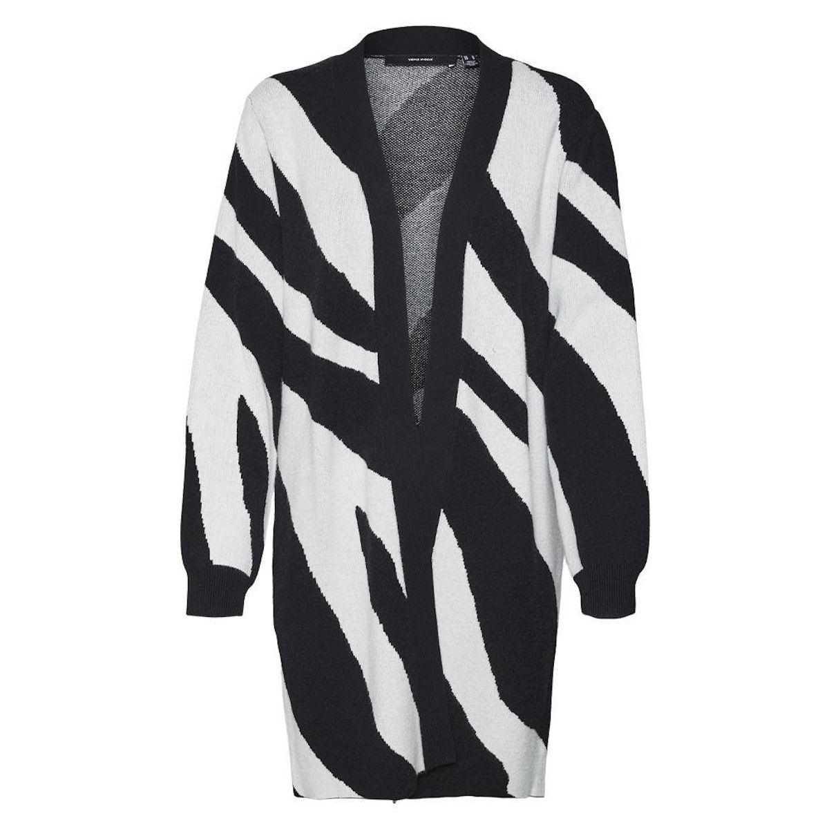 Vero Moda Gilet Long Blanc/ Imprimé Femme Vero  oda Nancy Open