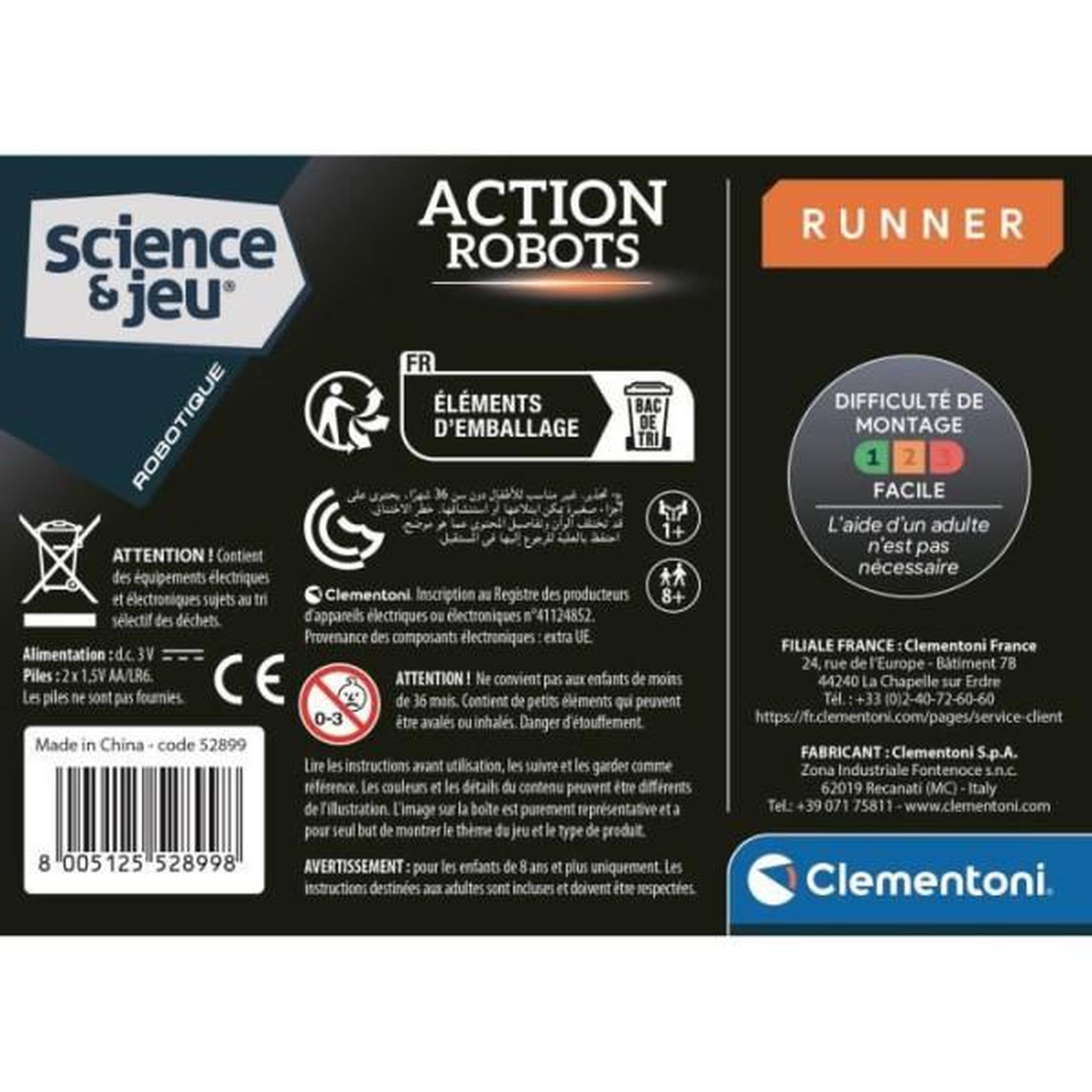 Voir la diapositive 5 : CLEMENTONI Clementoni - action robot - runner