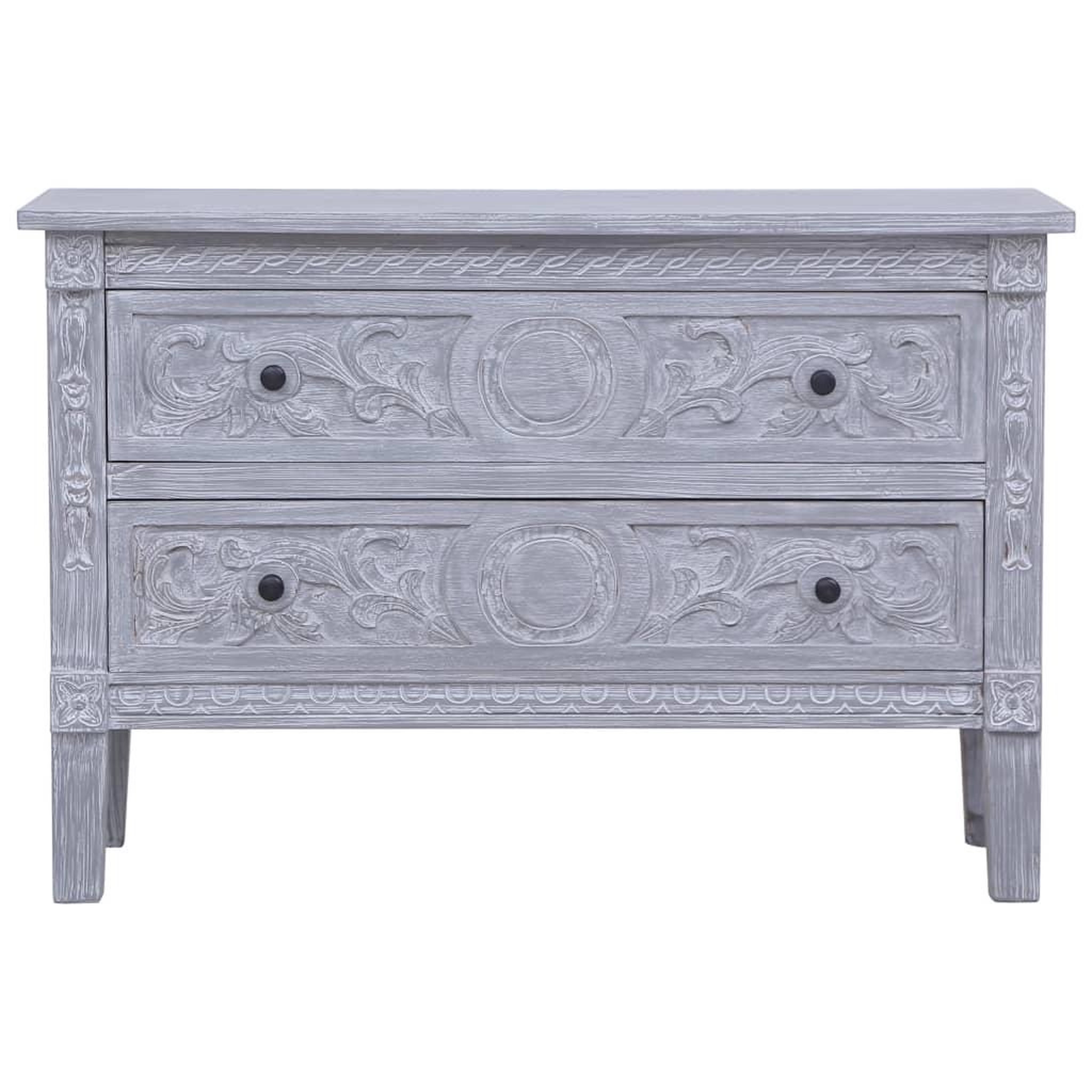Voir la diapositive 3 : VIDAXL Buffet avec 2 tiroirs 90x30x60 cm Bois d'acajou massif