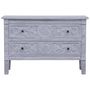 Voir la diapositive 3 : VIDAXL Buffet avec 2 tiroirs 90x30x60 cm Bois d'acajou massif