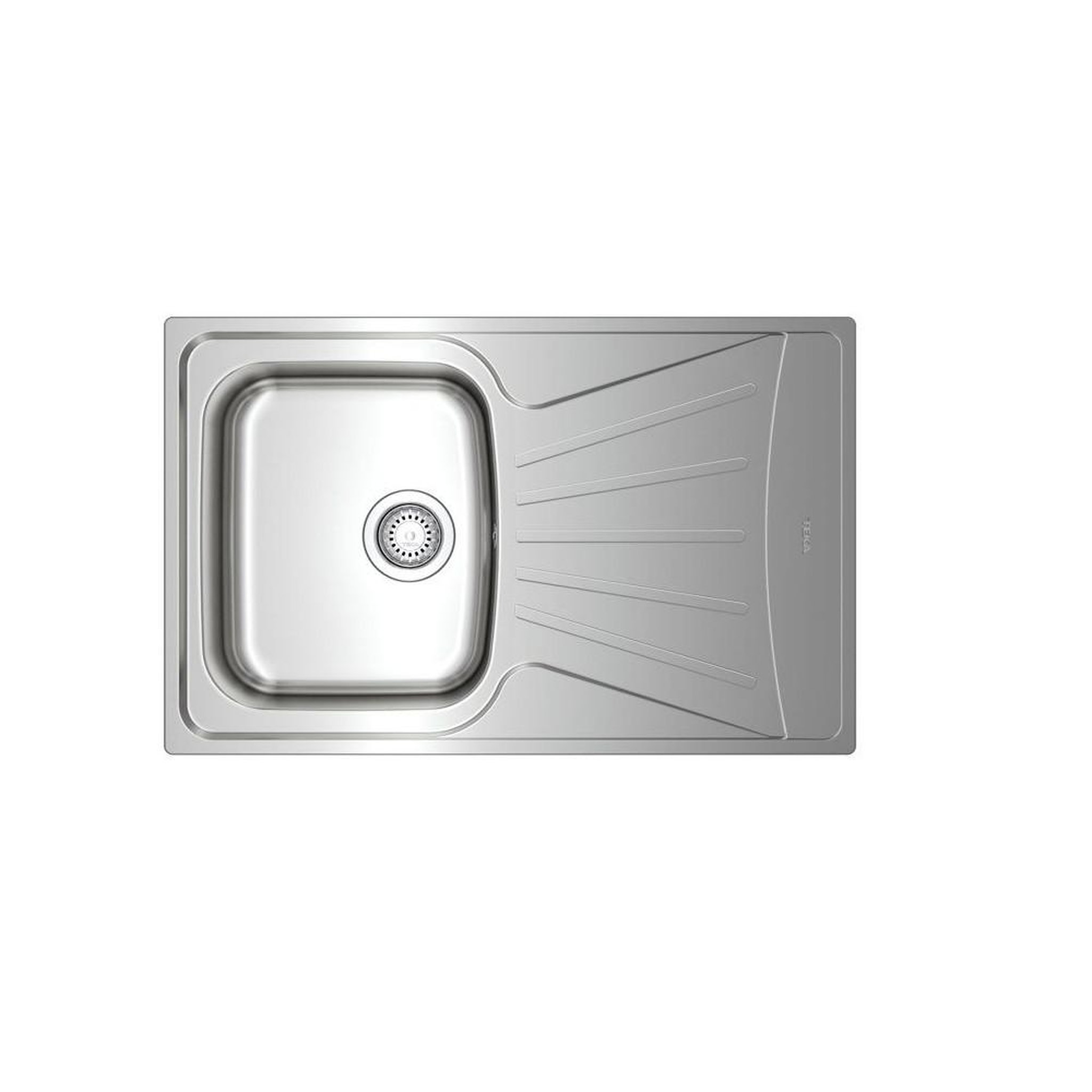 Voir la diapositive 4 : TEKA Teka starbright 45 évier encastrable réversible en inox mat, 1 cuve et 1 égouttoir, vidange manuelle panier 3½ avec siphon