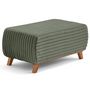 Voir la diapositive 1 : BEST MOBILIER Cristal - bout de lit - en fausse fourrure côtelée