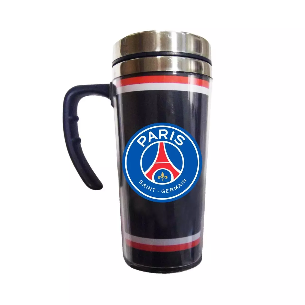 PSG Mug - Paris Saint Germain - En aluminium - Contenance : 450 ml