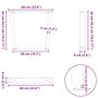 Voir la diapositive 6 : VIDAXL Pieds de table a manger en forme de V 2 pcs acier naturel acier