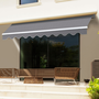 Voir la diapositive 6 : ID MARKET Store banne manuel 3,80x3 M gris anthracite