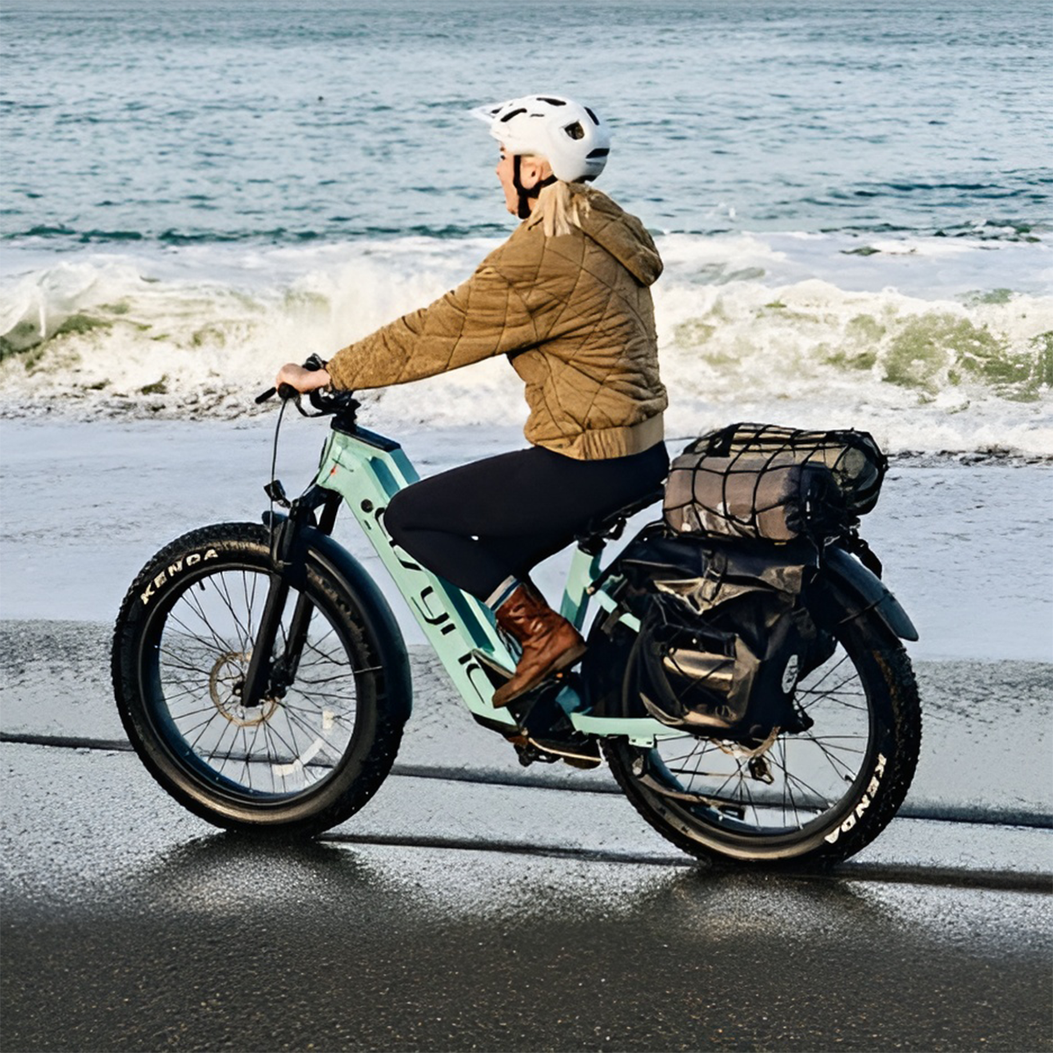 Voir la diapositive 4 : CYRUSHER Vélo électrique Cyrusher Aura à gros pneus 26 pouces