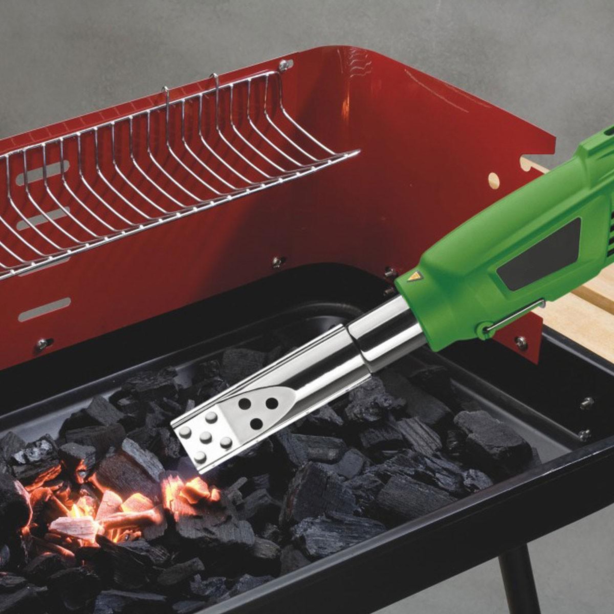 Voir la diapositive 3 : KZ GARDEN Désherbeur thermique 2000w électrique + 2 embouts à flamme