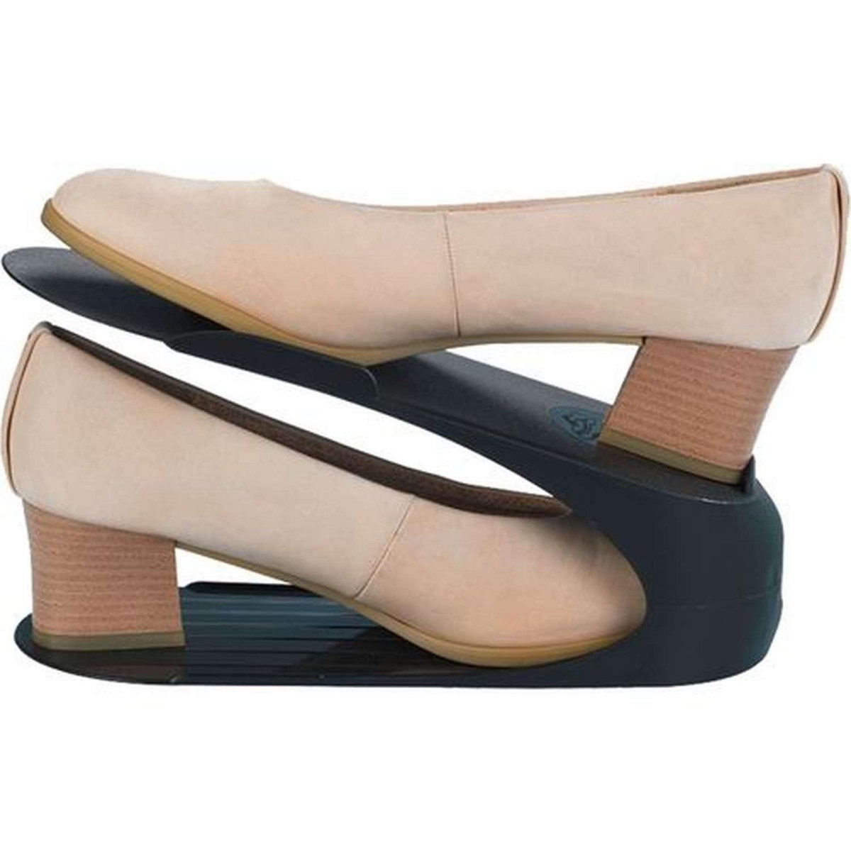 Wenko Lot de 4 supports pour chaussures - Noir