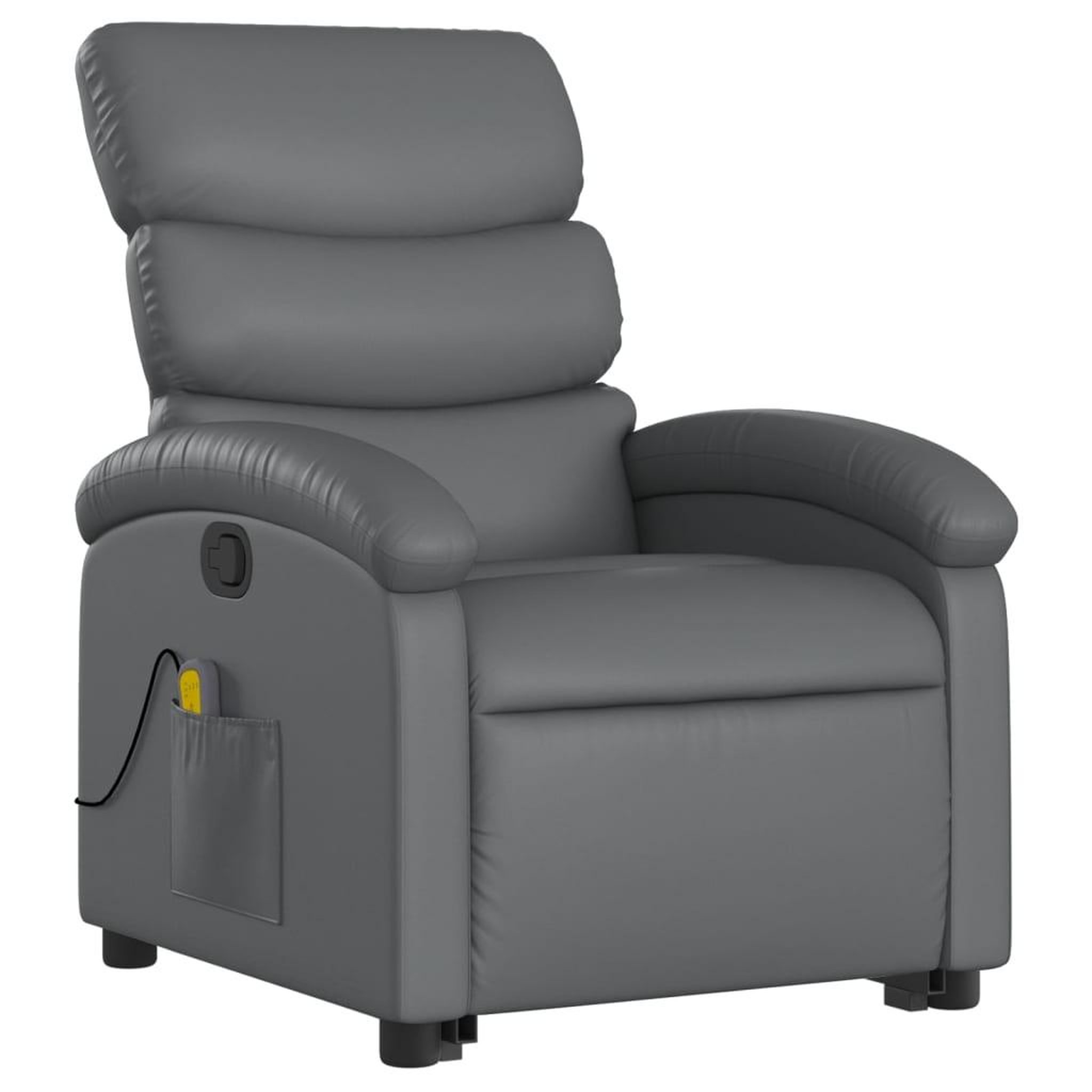 Voir la diapositive 3 : VIDAXL Fauteuil inclinable de massage Gris Similicuir