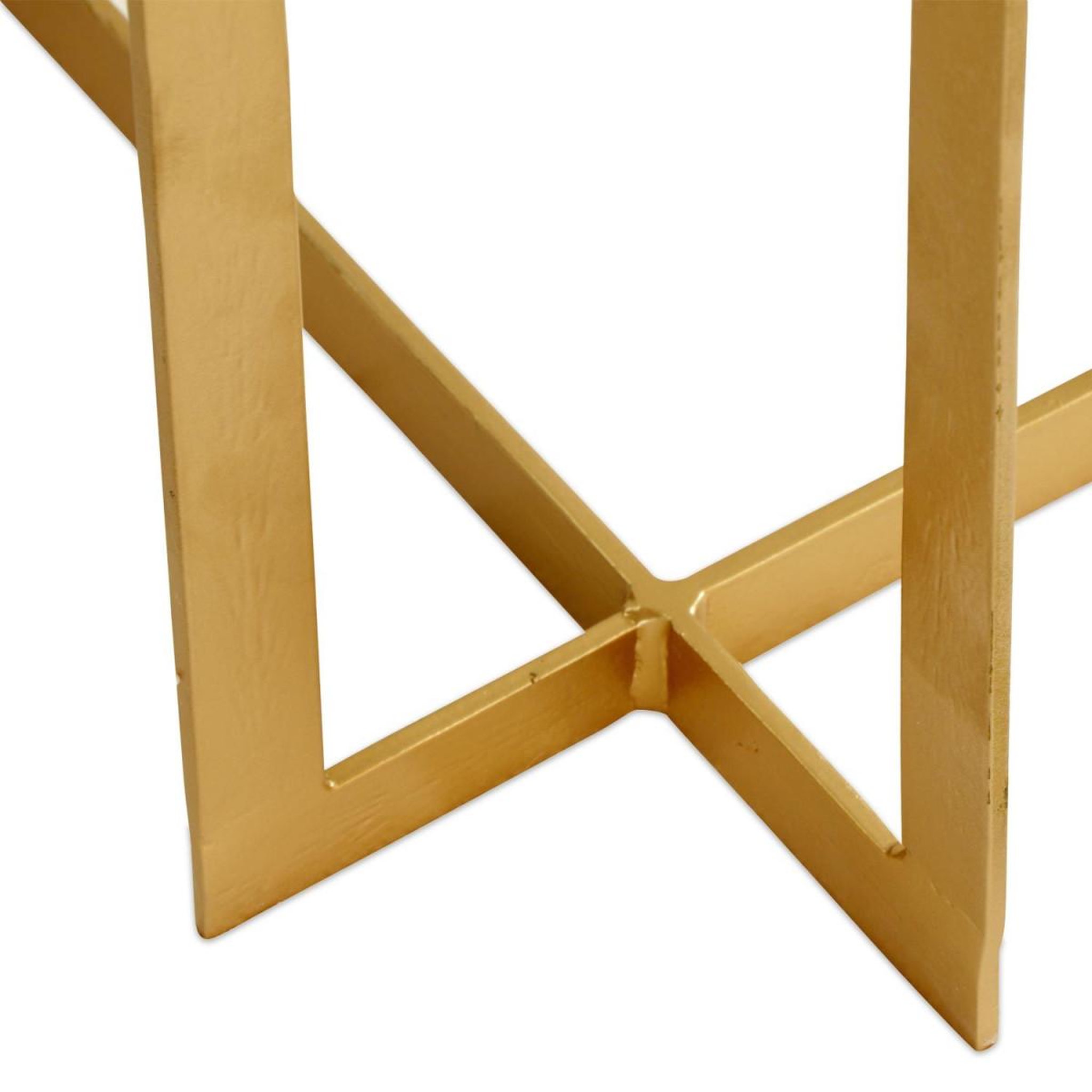 Voir la diapositive 5 : Paris Prix Table Basse en Marbre Design  Tocade  66cm Or