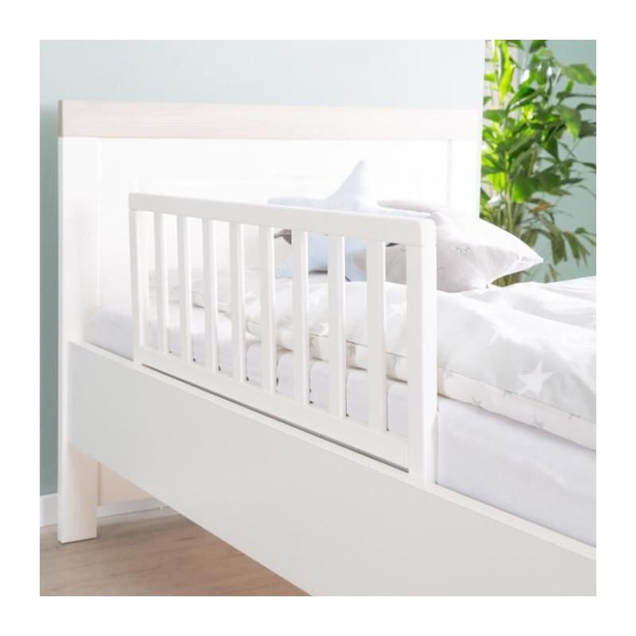 Voir la diapositive 2 : Roba ROBA Barriere de Lit en Bois 90 cm - Protection Anti-Chute Sûre pour Bébés et Enfants - 18 mois a 5 Ans - Montage Facile - Bl