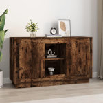 VIDAXL Buffet chene fume 102x35x60 cm bois d'ingenierie