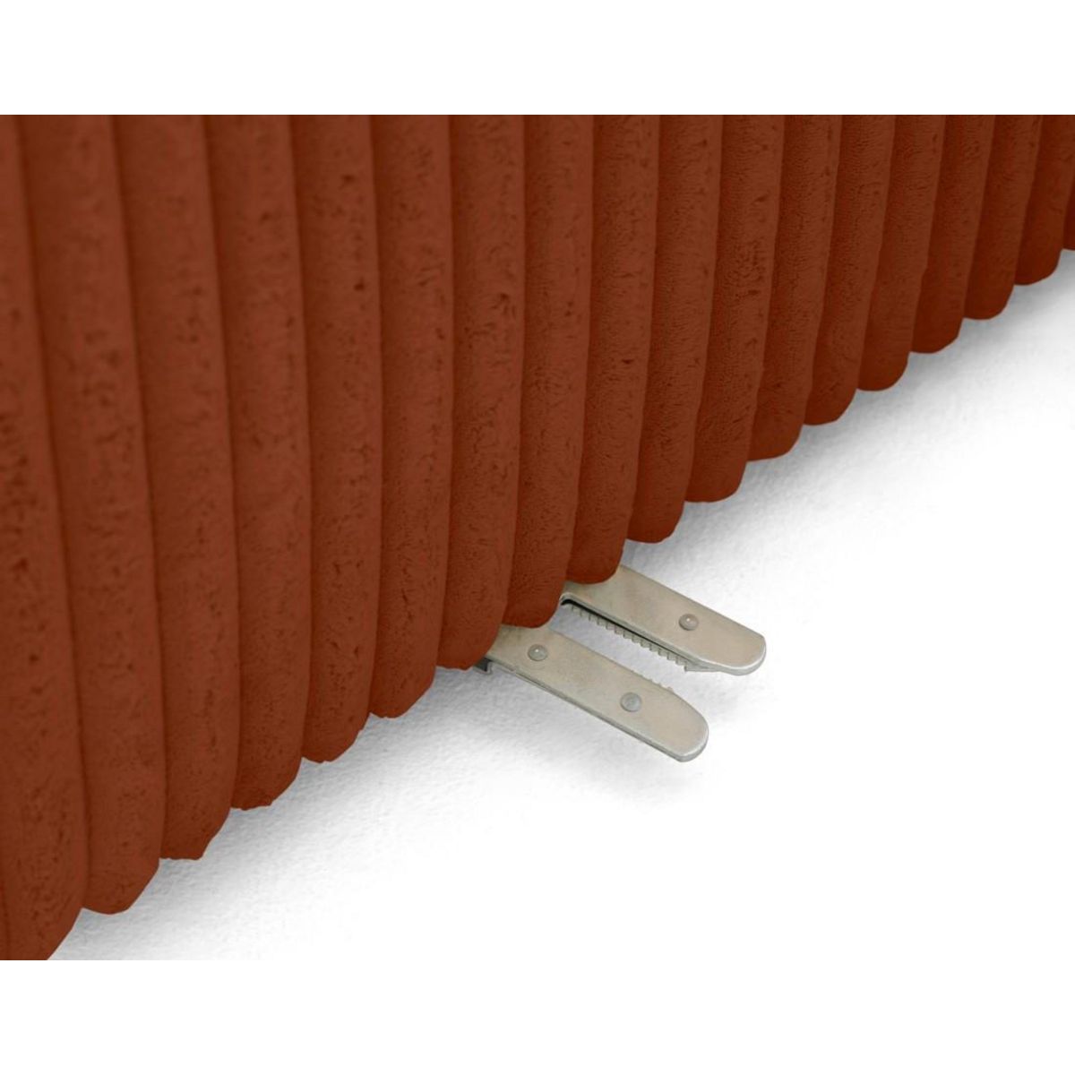 LISA DESIGN Victoire - canapé modulable d'angle gauche 5 places en velours côtelé grosses côtes