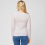 Voir la diapositive 2 : INEXTENSO T-shirt manches longues écru col v femme