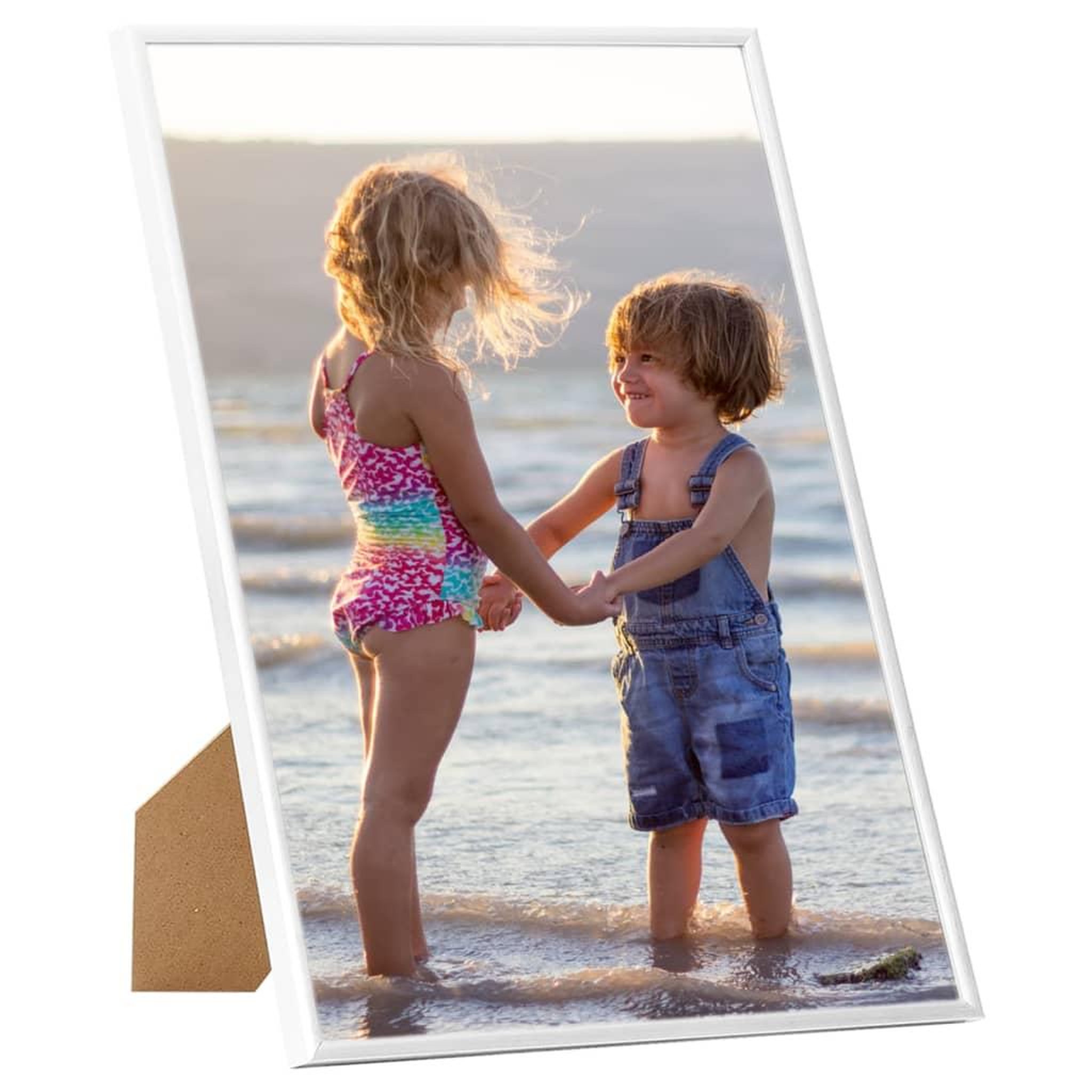 Voir la diapositive 2 : VIDAXL Collage de cadres photo 5 pcs de mur table Blanc 70x90 cm MDF